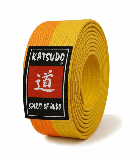 Katsudo Katsudo cintura da judo , giallo-arancio