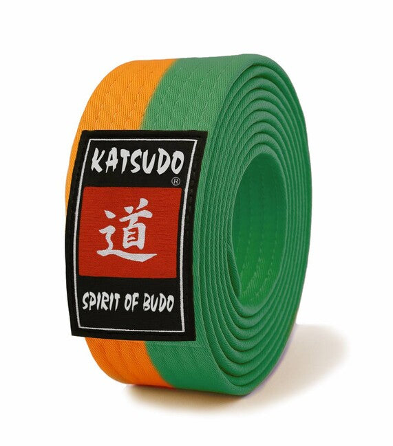 Katsudo Obi cintura, arancione-verde