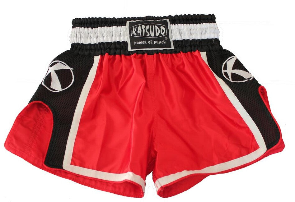 Katsudo Huricane pantaloncini thai boxe, rosso