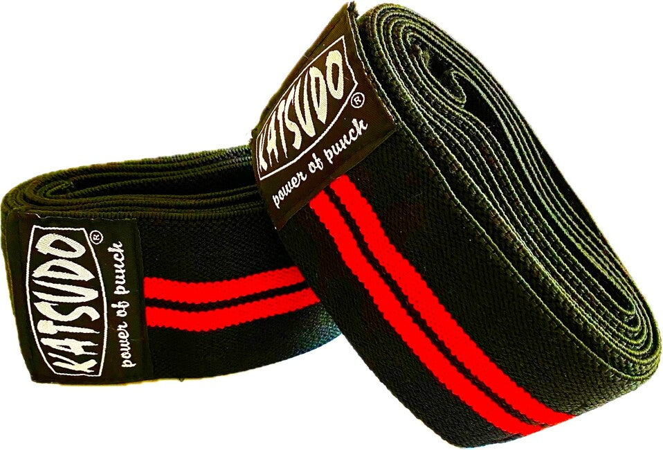 Katsudo Fascia per ginocchio da sollevamento pesi