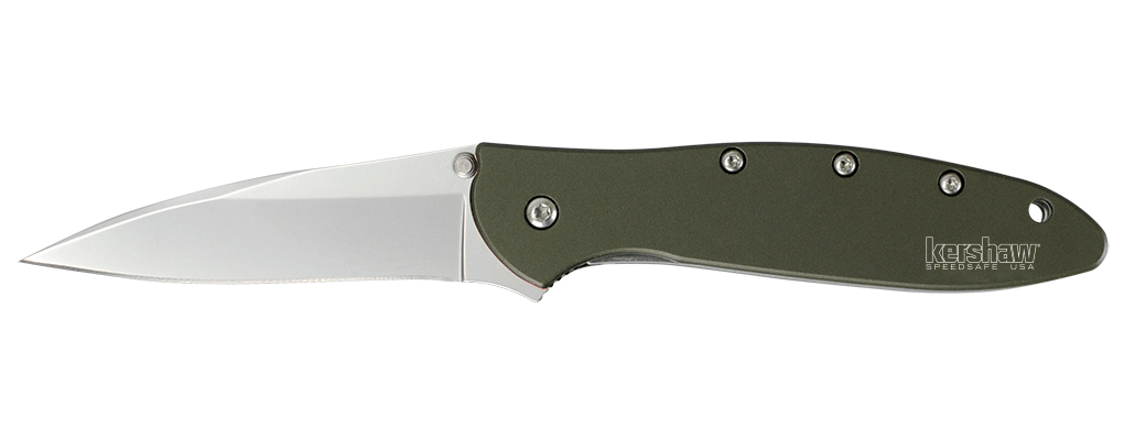 Kershaw Leek coltello - olive 7,6 cm, verde oliva, alluminio