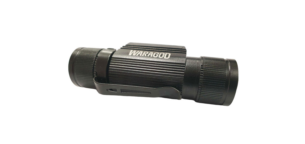 WARAGOD clip in metallo per lampade frontali e torce elettriche diametro 2,2 cm