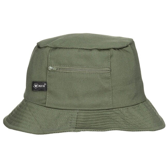 MFH Cappello da pesca, verde OD