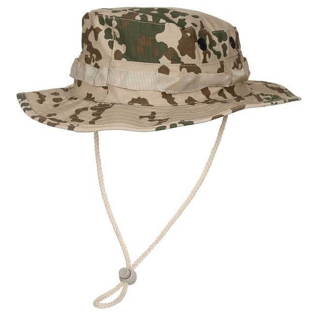 MFH Cappello americano GI Bush Rip stop con coulisse, bw tropical camo