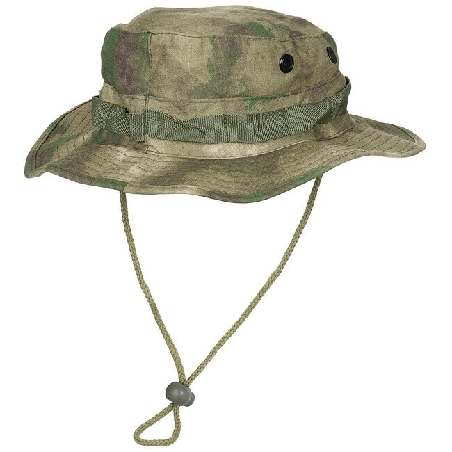 MFH Cappello americano GI Bush Rip stop con coulisse, hdt-camo fg
