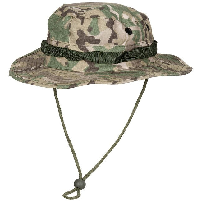 MFH Cappello americano GI Bush Rip stop con coulisse, operation-camo