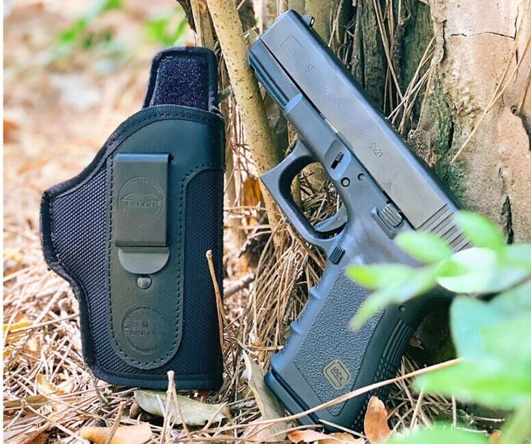 Falco Cz P10 M fondina Falco Smith IWB in nylon per il trasporto all'interno dei pantaloni, neri autentico