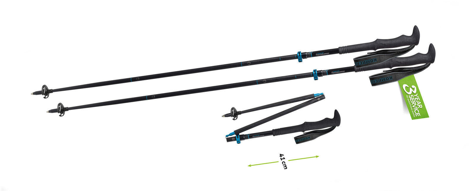 Komperdell Carbon FXP.4 Exp. Vario 115-135 cm 1 paio bastone pieghevole