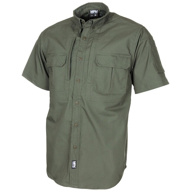 MFH Professional Attack T-Shirt, Short Sleeve, Teflon Coated, OD Green