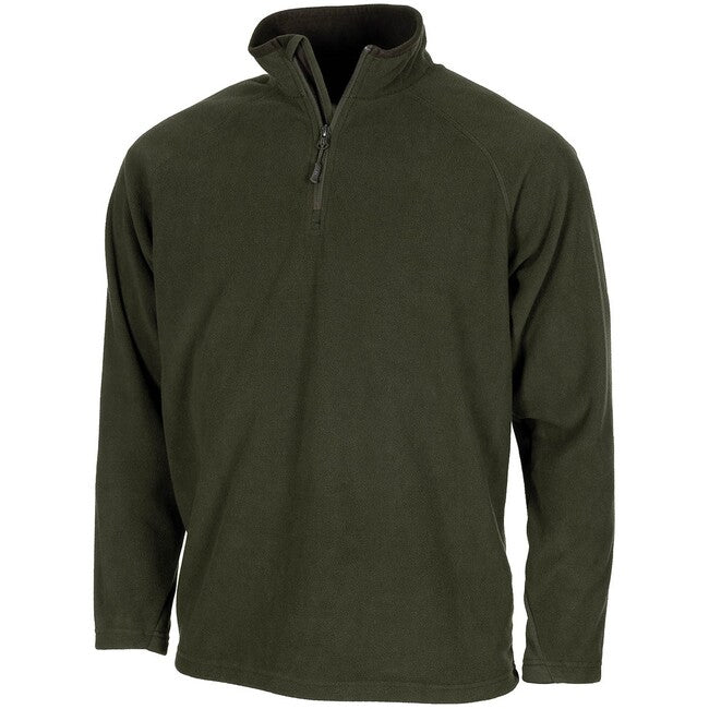 MFH Troyer maglietta in pile a maniche lunghe, verde OD