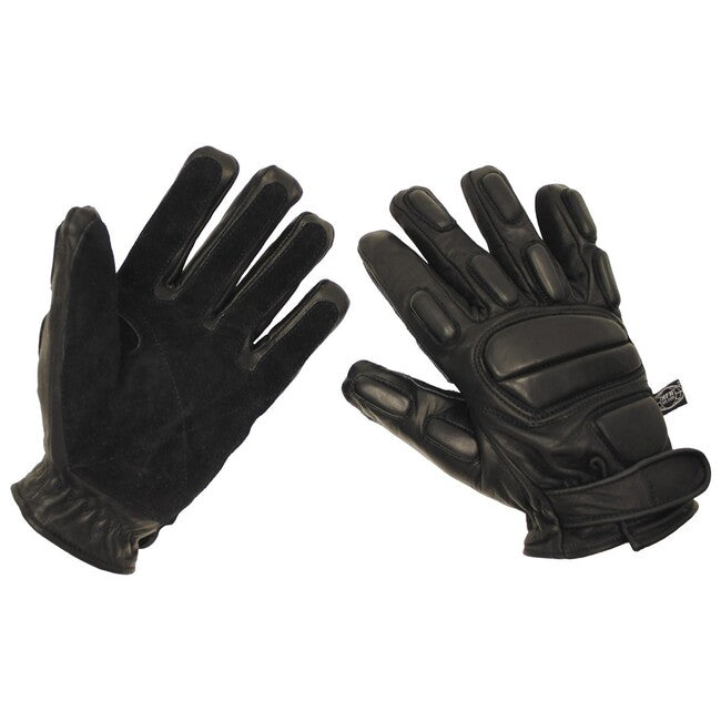 MFH Guanti in pelle Protect antitaglio, neri