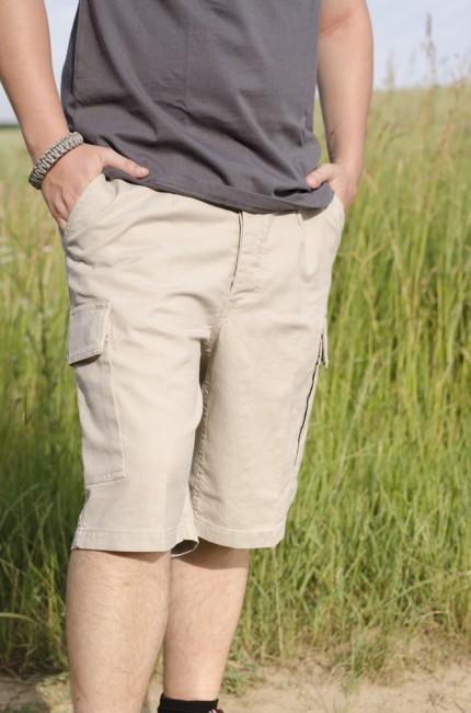 Mil-Tec Moleskin pantaloncini prewash, khaki