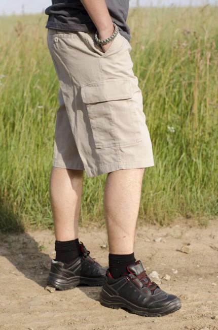 Mil-Tec Moleskin pantaloncini prewash, khaki