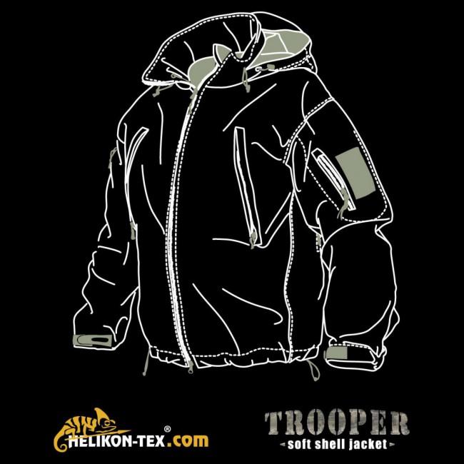 Helikon-Tex Trooper SoftShell giacca, Alpha Green