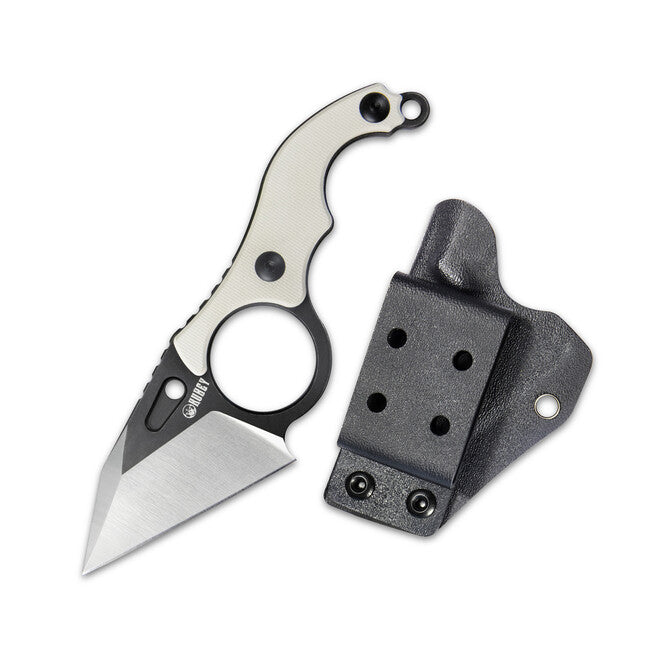 Kubey Hippocam coltello con lama fissa, avorio