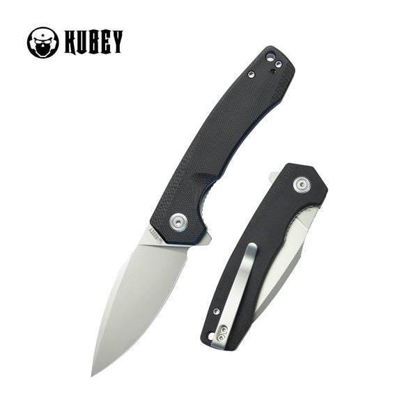 Kubey Calyce Coltello di chiusura Drop Pt. nero