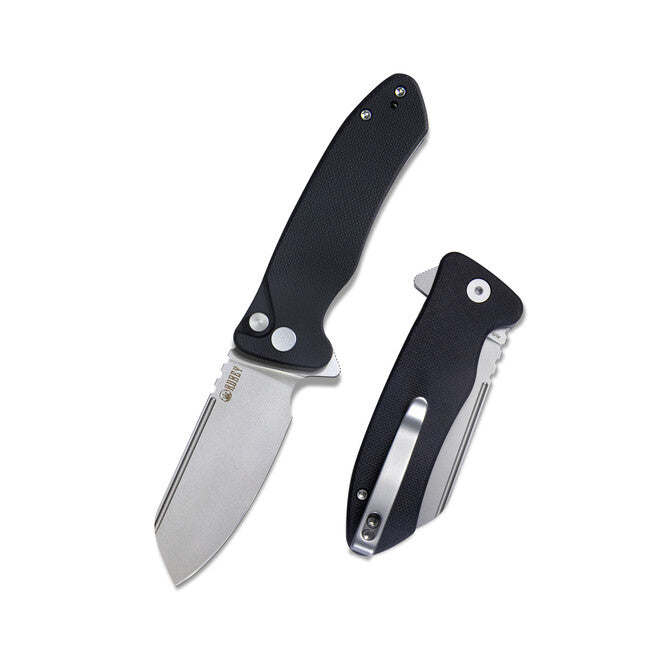 Kubey Creon S coltello da chiusura, nero-blu g10