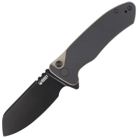 Kubey Creon S coltello da chiusura, nero-tan g10
