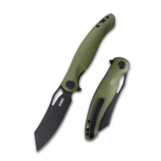 Kubey Drake coltello, acciaio 14C28N, verde
