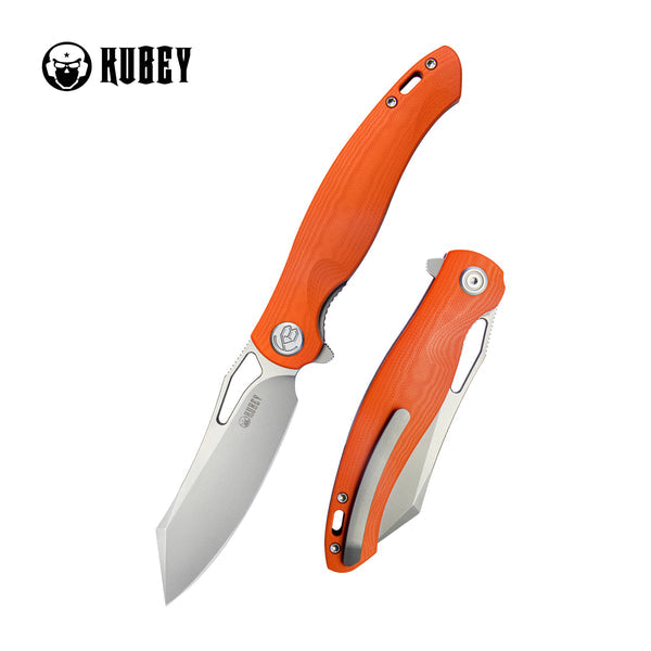 Kubey Drake coltello, acciaio aus 10, arancione