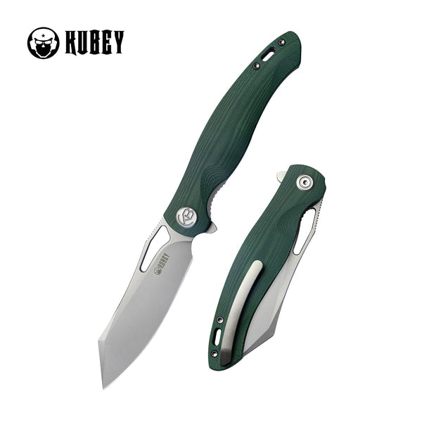 Kubey Drake coltello, acciaio aus 10, verde
