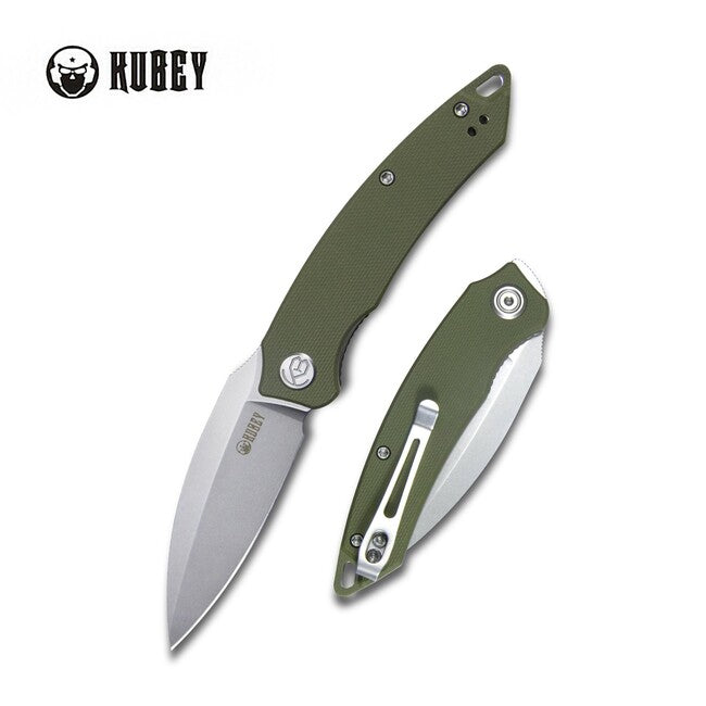 Kubey Leaf Green G10 coltello di chiusura