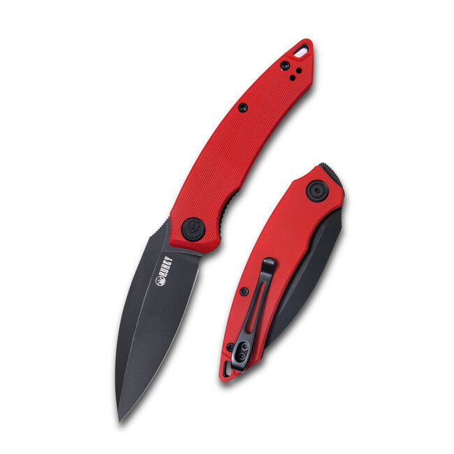 Kubey Leaf coltello pieghevole, rosso & nero