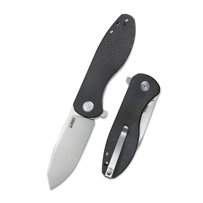 Kubey Master Chief coltello di chiusura, black micarta
