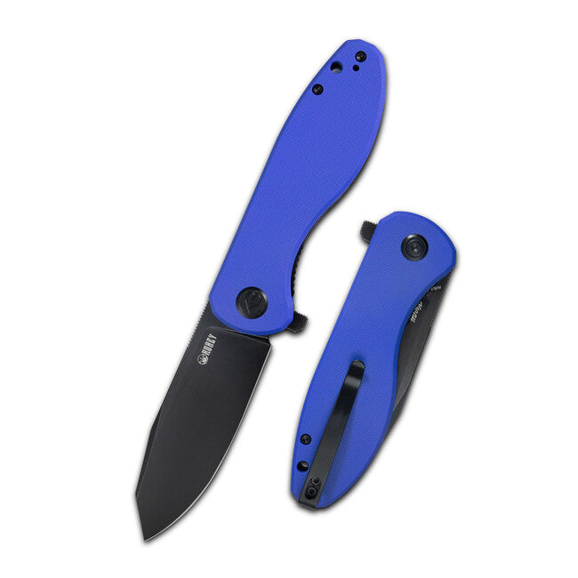 Kubey Master Chief coltello di chiusura, blu e nero