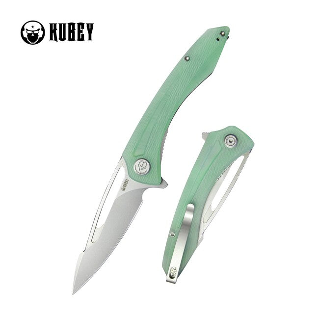 Kubey Merced coltello da chiusura, jade g10