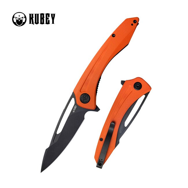 Kubey Merced coltello di chiusura, arancione e nero