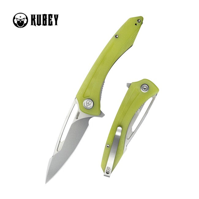 Kubey Merced coltello da chiusura, yellow g10