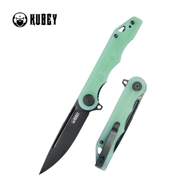 Kubey Mizo Coltello di chiusura jade & black