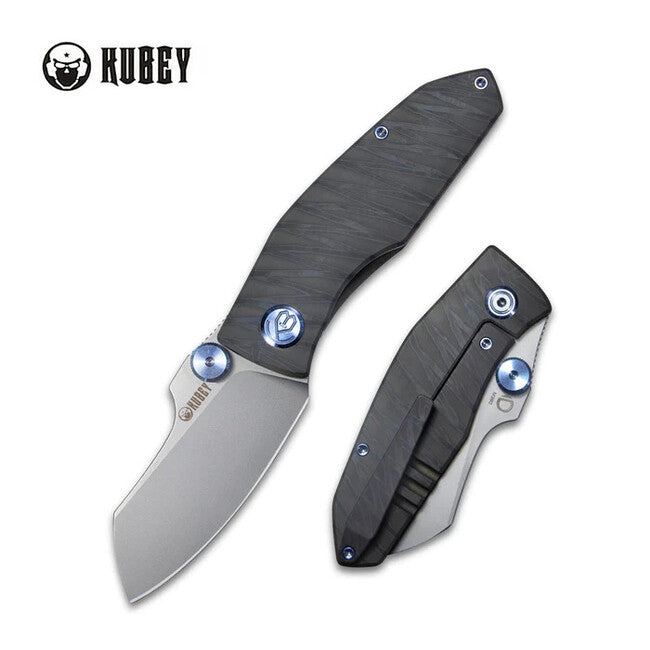 Kubey Monsterdog Flame coltello di chiusura in titanio