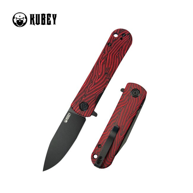 Kubey NEO chiusura coltello outdoor Rosso-Nero Dam. & Nero