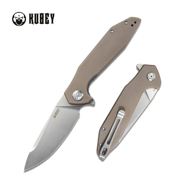 Kubey Nova coltello di chiusura, tan