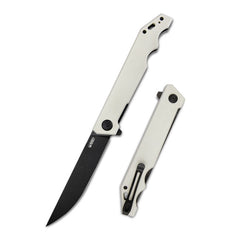 Kubey Pylades coltello di chiusura, avorio/nero