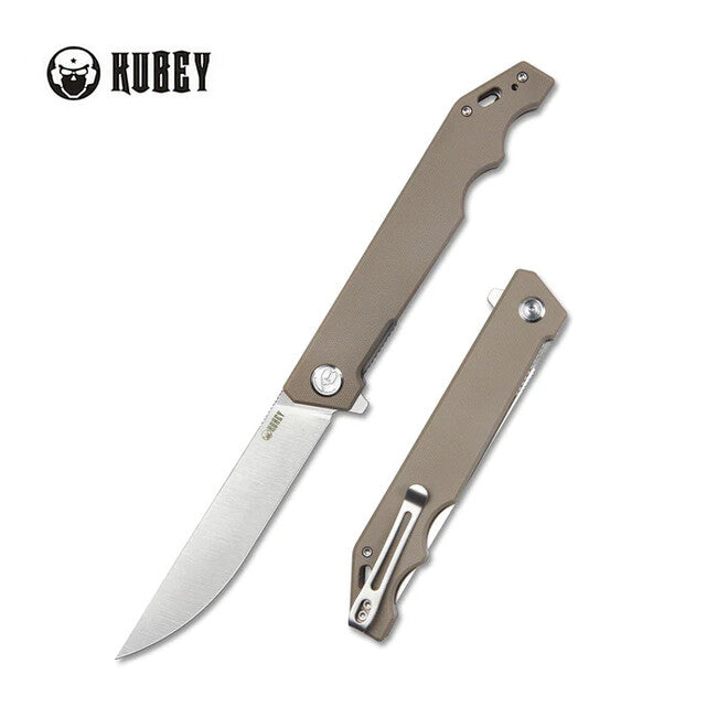 Kubey Pylades coltello da chiusura, tan