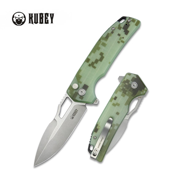 Kubey RDF coltello tascabile , tan g10