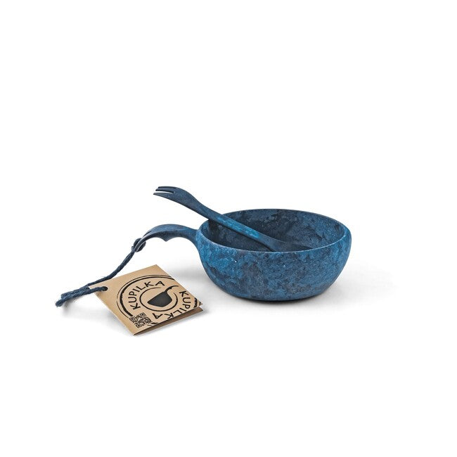 Kupilka 33 + set di ciotola e cucchiaio con forchetta in uno, blu