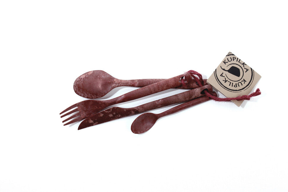 Kupilka Cutlery posate da campeggio, rosso