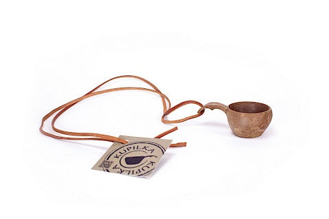 Kupilka ECO misurino con cordino in pelle 15 ml, marrone