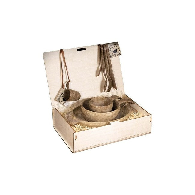 Kupilka Set di piatti infrangibili ECO, marrone