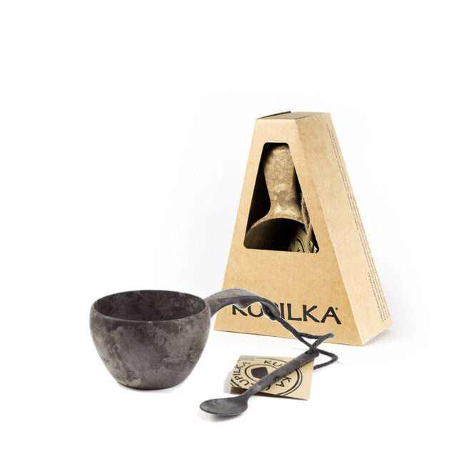 Kupilka Tazza con cucchiaio, 210 ml, nero