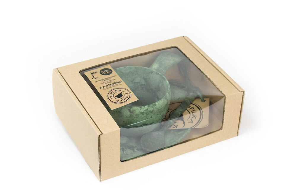 Kupilka Tazza con cucchiaio e piattino 210 ml, verde