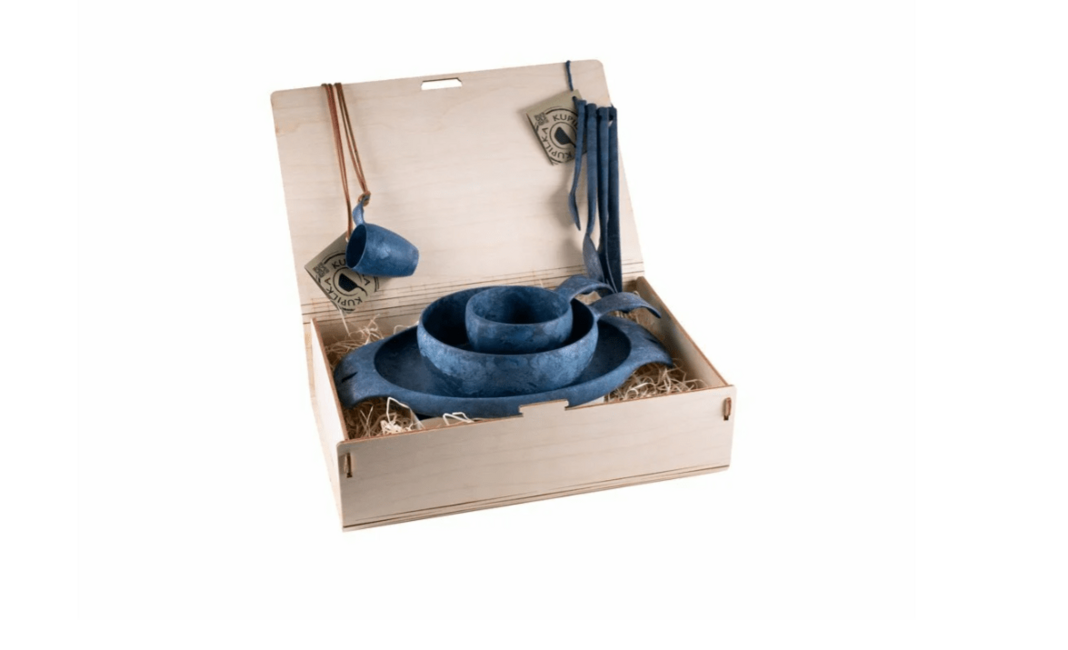 Kupilka Premium Blue set di piatti in confezione regalo, blu