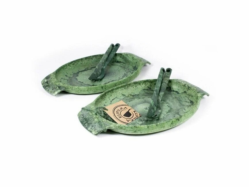 Kupilka Set di stoviglie 2 piatti, 2 coltelli, 2 forchette, verde