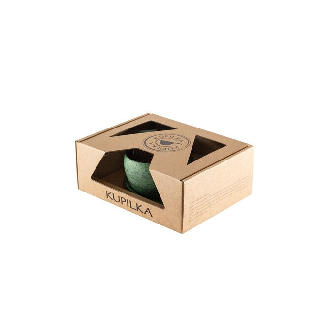 Kupilka Tazza con cucchiaio e piattino 210 ml, verde