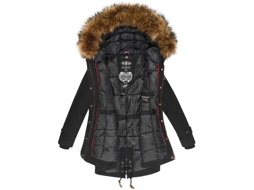 Marikoo La Viva Princess giacca invernale da donna con cappuccio, vino
