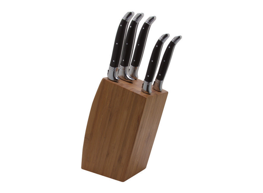 Laguiole DUB130 set di coltelli da cucina, manico in acciaio inox
